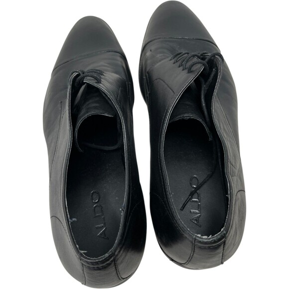 ALDO Derby Dress Shoes Men’s Size 14 Black Leather Cap Toe Classic Formal main image 5